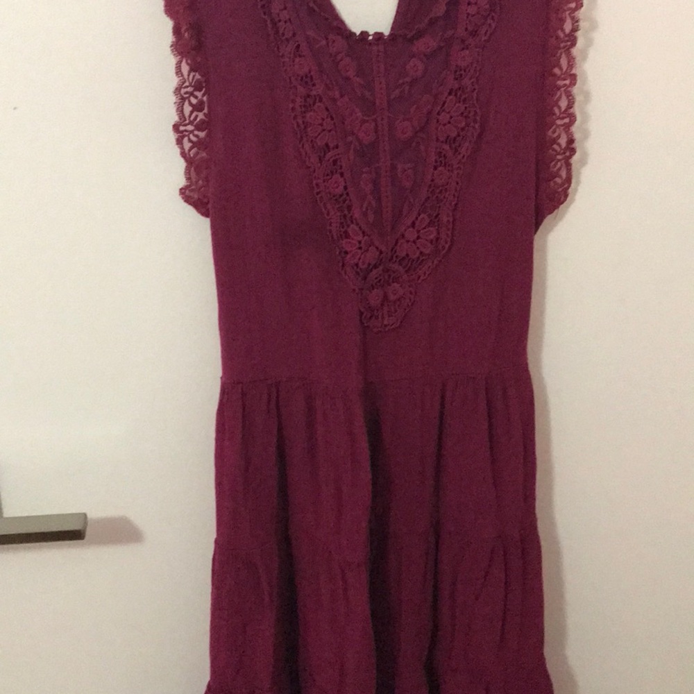 A Burgundy dress